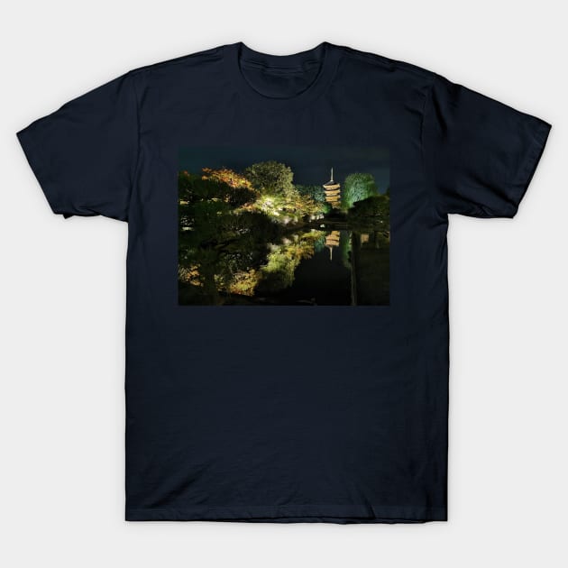 Toji temple reflection T-Shirt by ellaine13